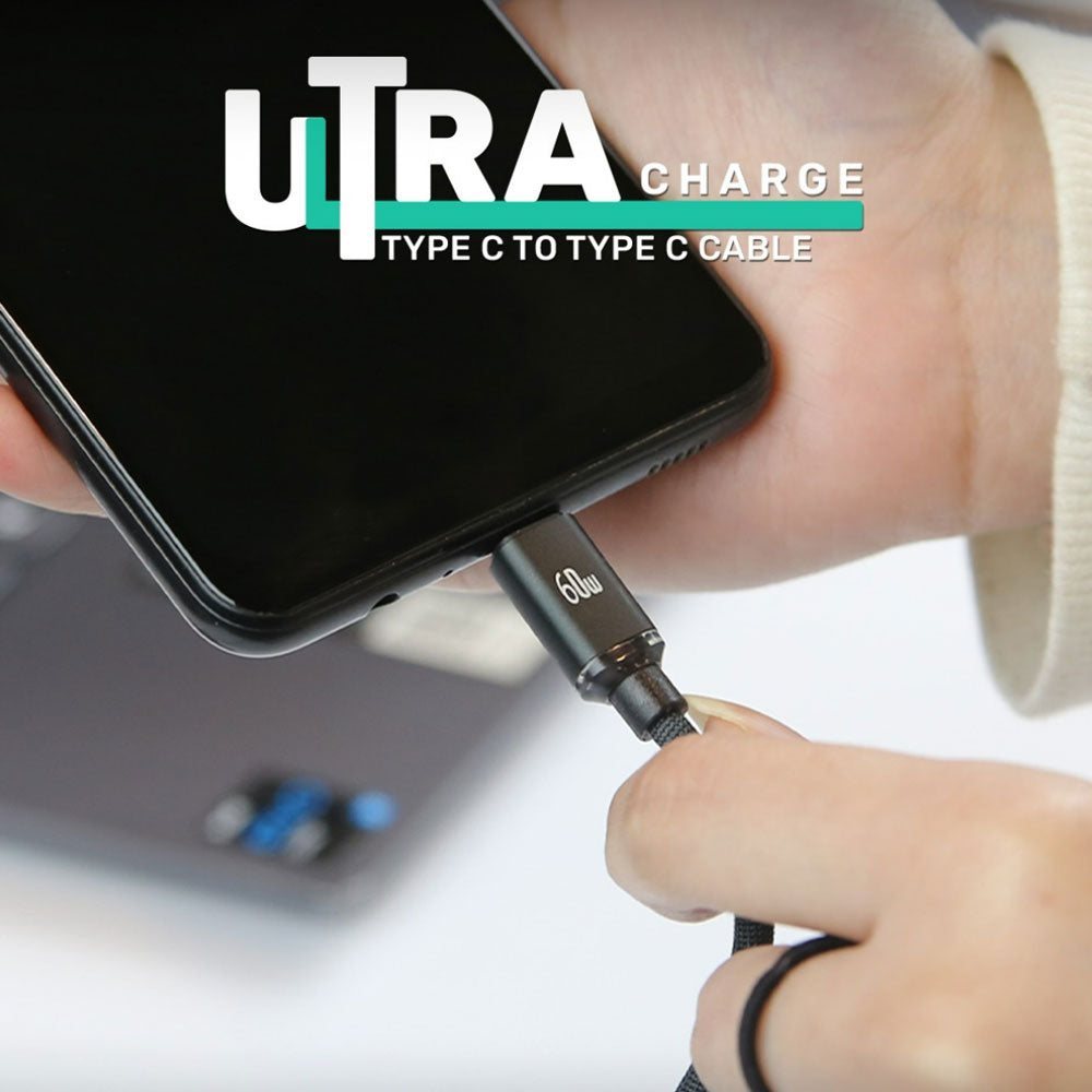 Amaze ULTRA CHARGE TYPE C TO TYPE C CABLE 60W 1M  | A40