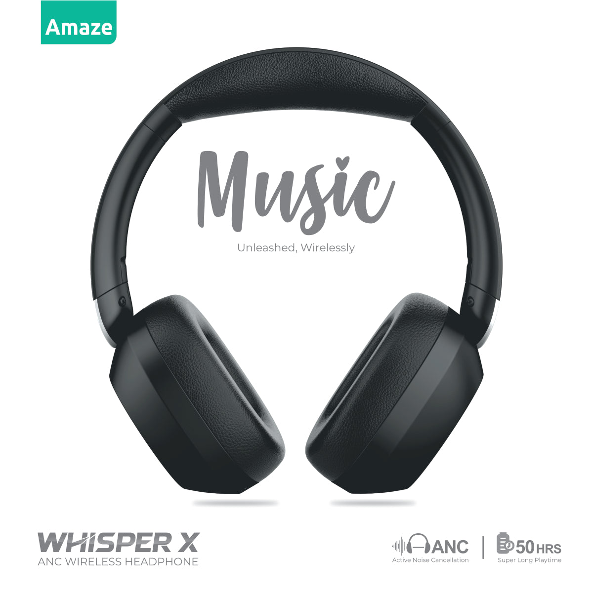 Whisperx Anc Wireless Headphone | A655