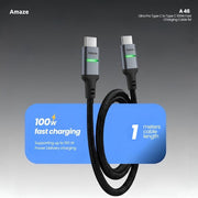 Ultra Pro Type C to Type C 100W Fast Charging Cable 1M – A46