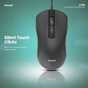 Probus Silent Click Wired Mouse| A702