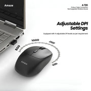 Probus Triple Connection Rechargeable Wireless Mouse   | A720
