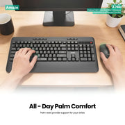 Probus Palm Comfort Silent Wireless Keyboard and Mouse Combo A744