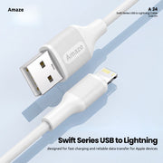 Swift Series USB to Lightning Cable 2.4A 1m | A24