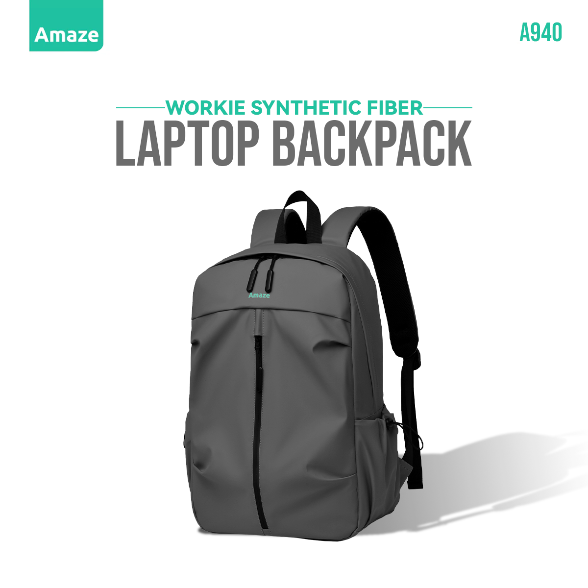 Workie Synthetic Fiber Laptop Backpack | A940