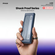 Shock Proof Series NVMe M.2 SSD Enclosure Case | A-223
