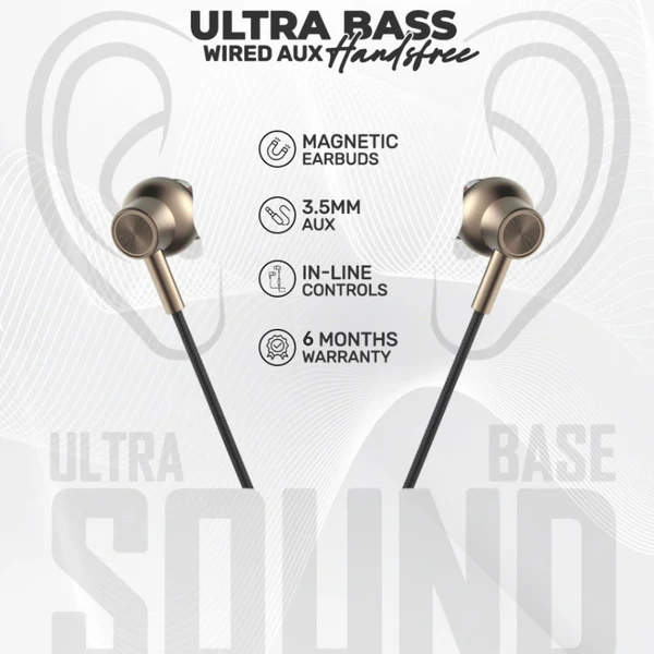 Wired Aux Handsfree Amaze Ultra Bass A690 | Buy Now