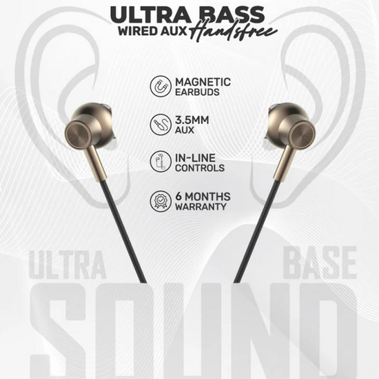 Amaze Ultra Bass Wired Aux Handsfree | A690