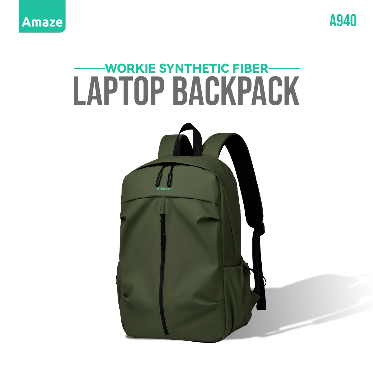 Workie Synthetic Fiber Laptop Backpack | A940