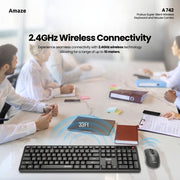 Probus Super Silent Wireless Keyboard and Mouse Combo- A742