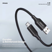 Swift Series USB to Micro Cable 2.4A 1m | A22