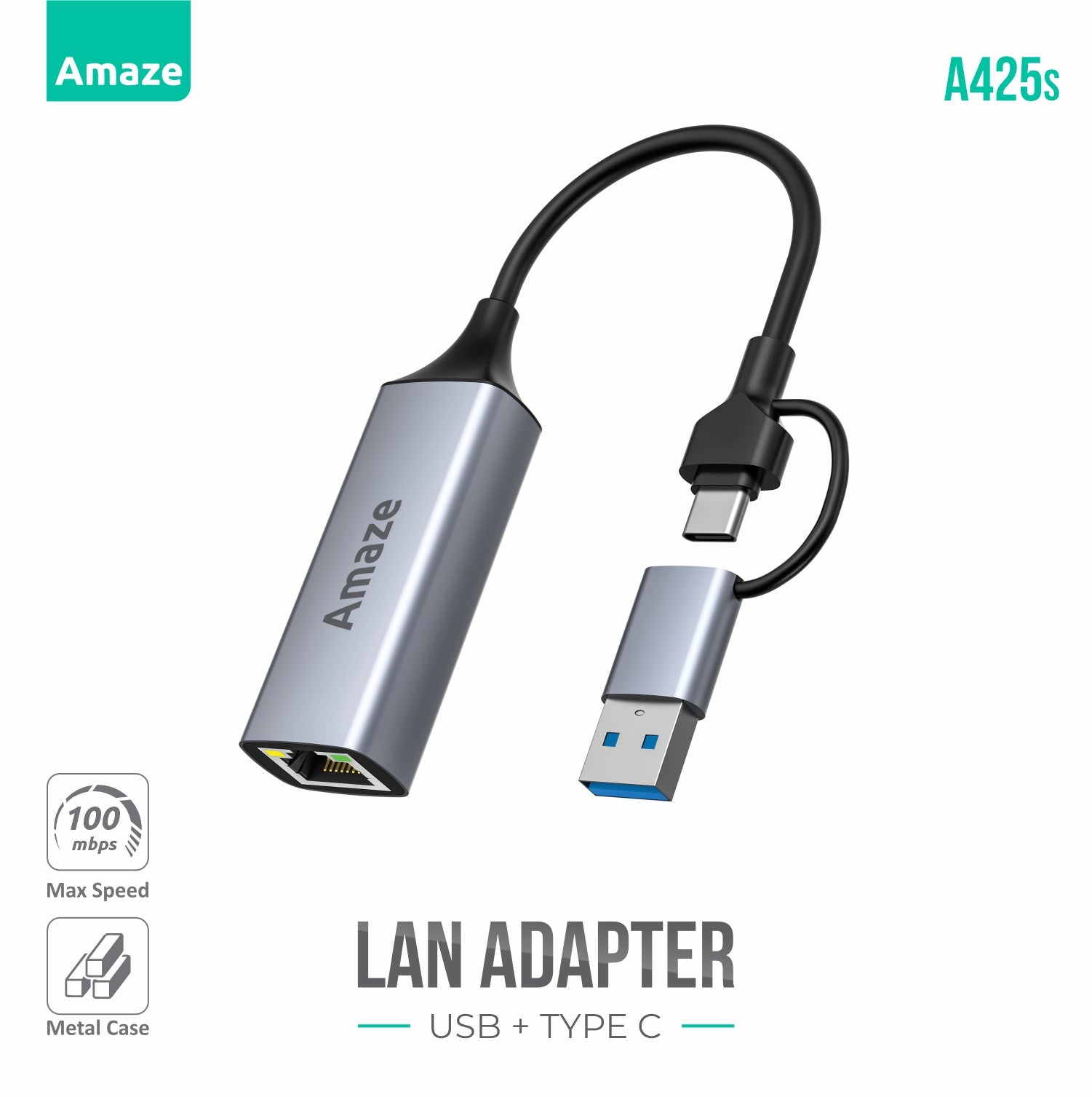 AMAZE LAN ADAPTER USB + TYPE-C | A425s – Amaze