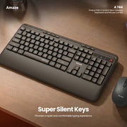 Probus Palm Comfort Silent Wireless Keyboard and Mouse Combo A744