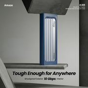 Shock Proof Series NVMe M.2 SSD Enclosure Case | A-223