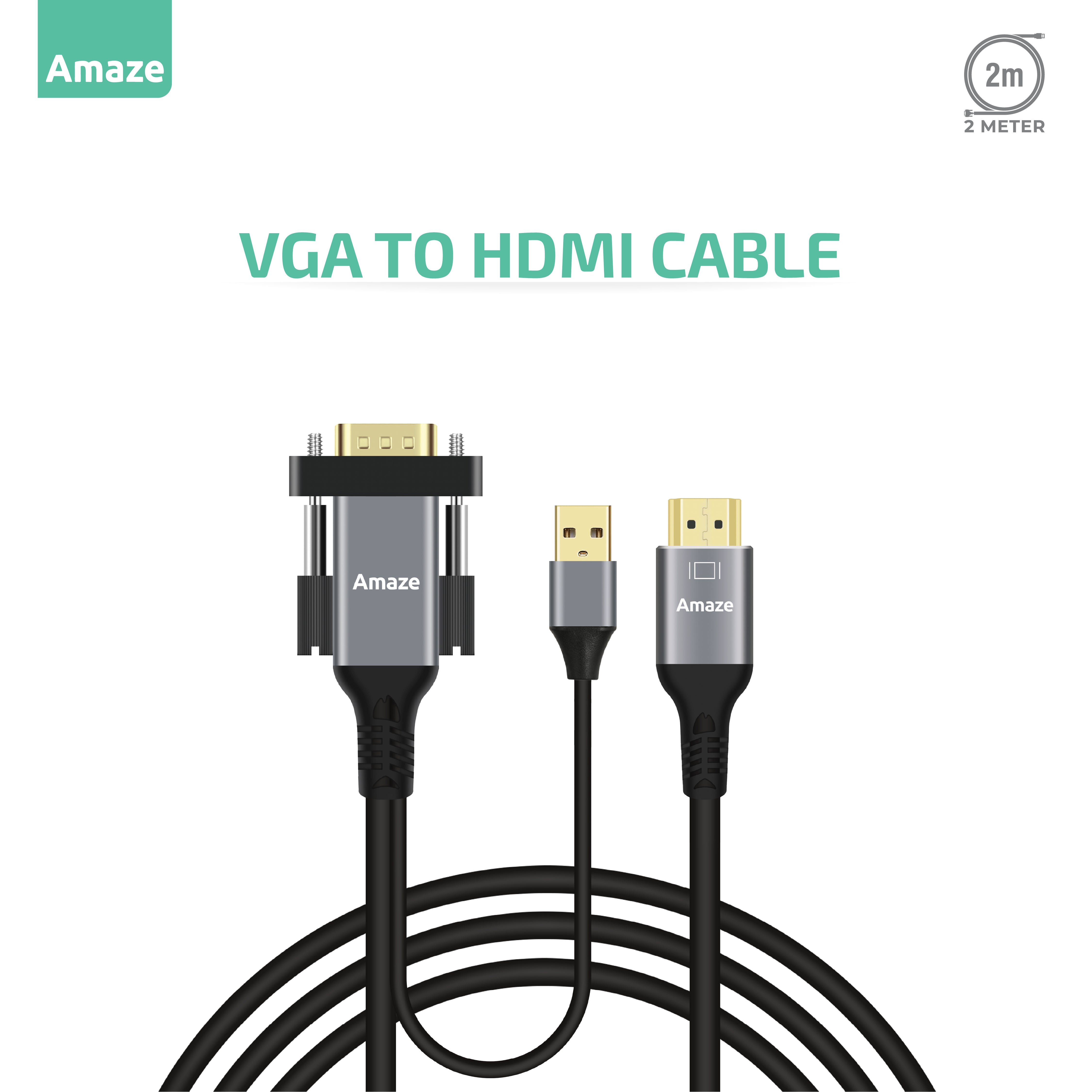 AMAZE VGA TO HDMI Cable | A835