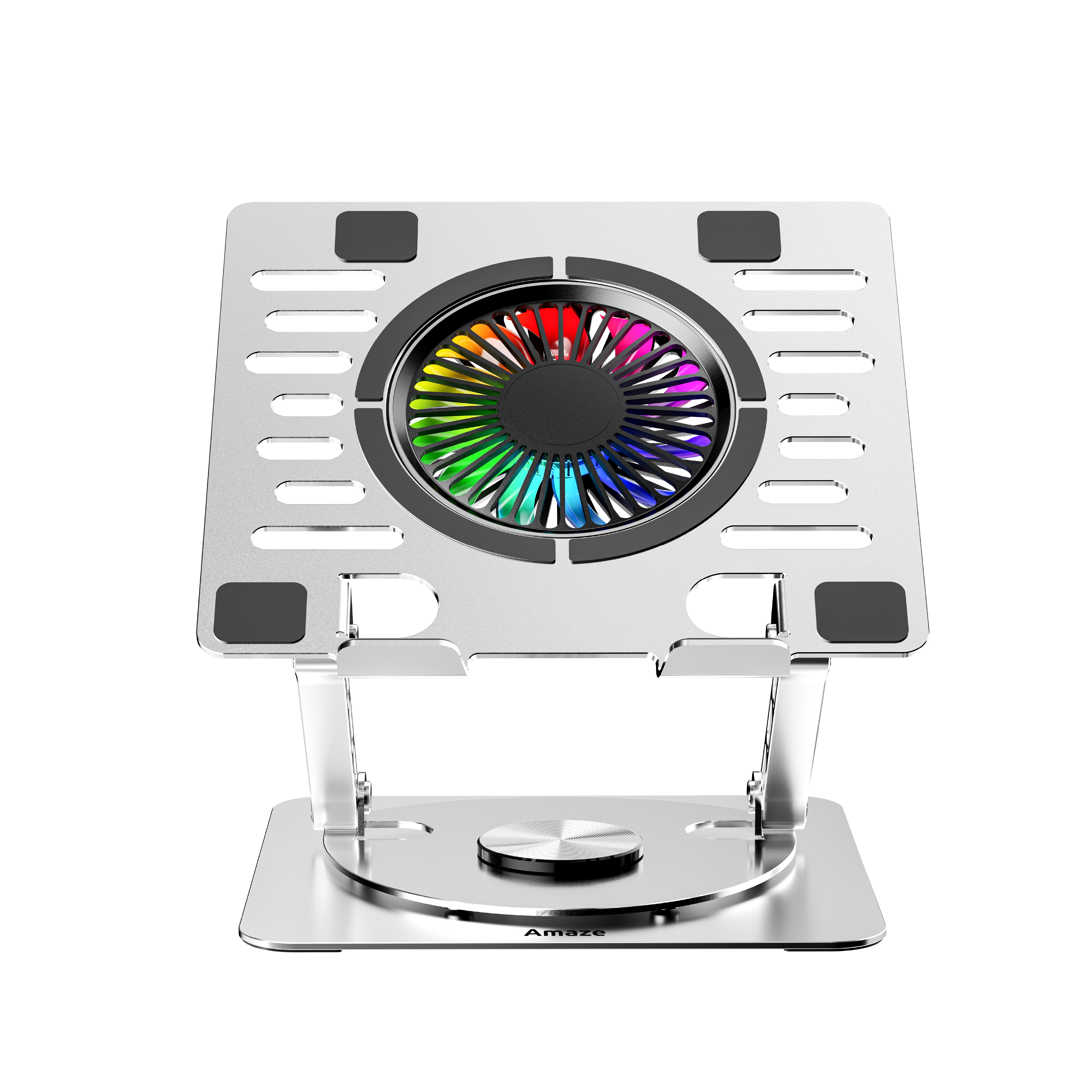 LAPTOP ALUMINUM ROTATABLE RGB COOLING STAND | A525