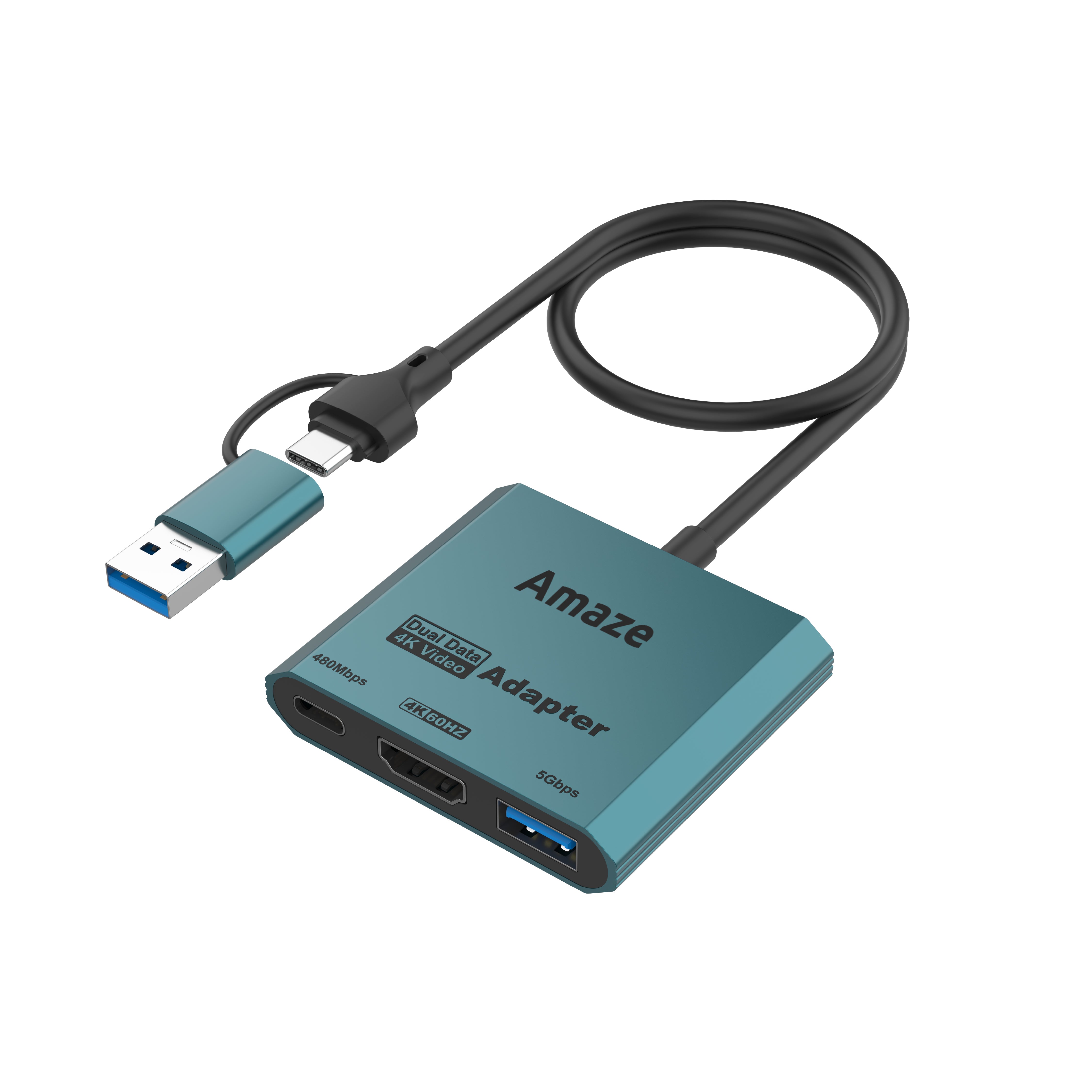 TYPE-C + USB TO 3 IN 1 HUB | A315