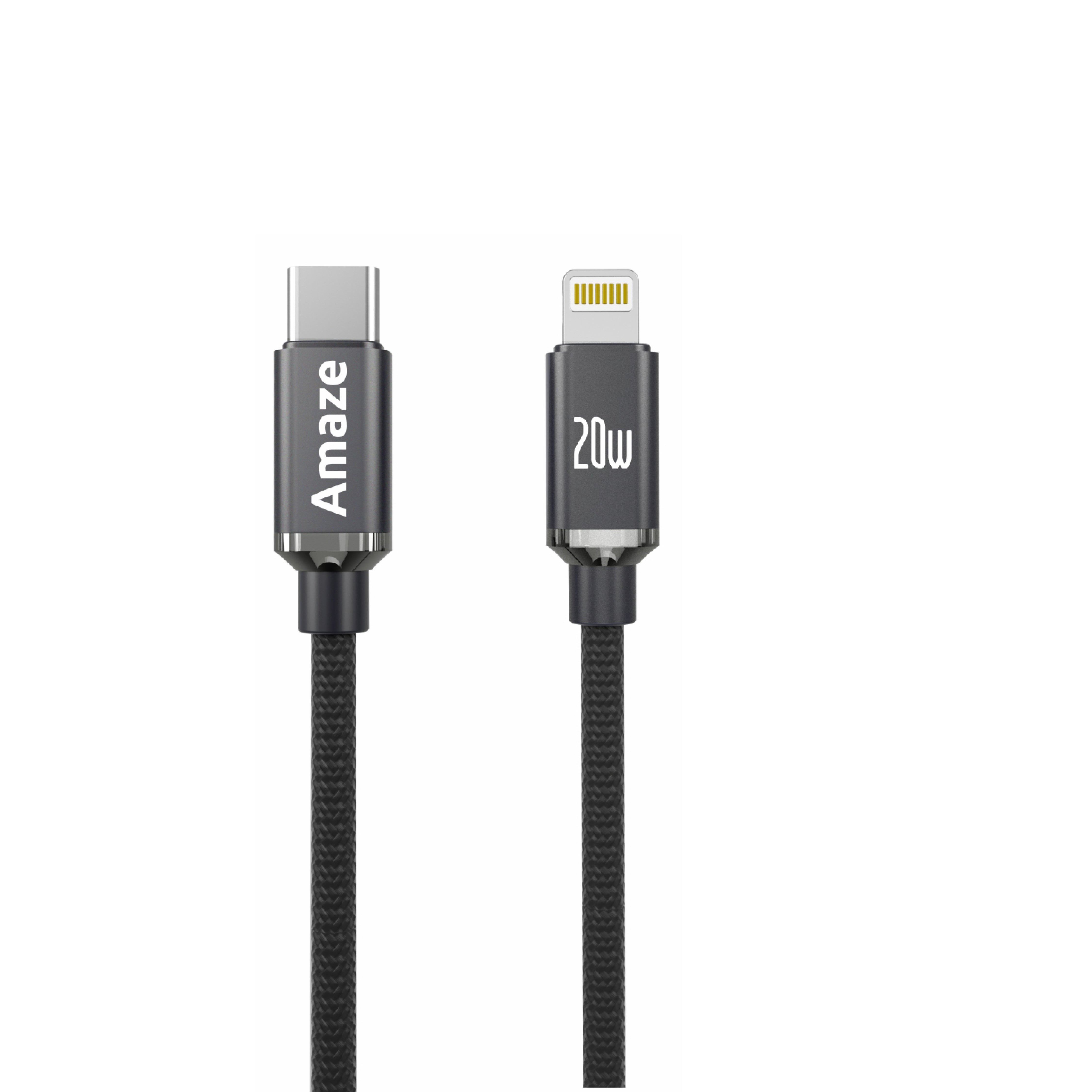 Amaze Ultra Charge Type C to Lightning Cable 20W 1m  | A44