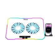 LAPTOP RGB DUAL FAN COOLING STAND | A505