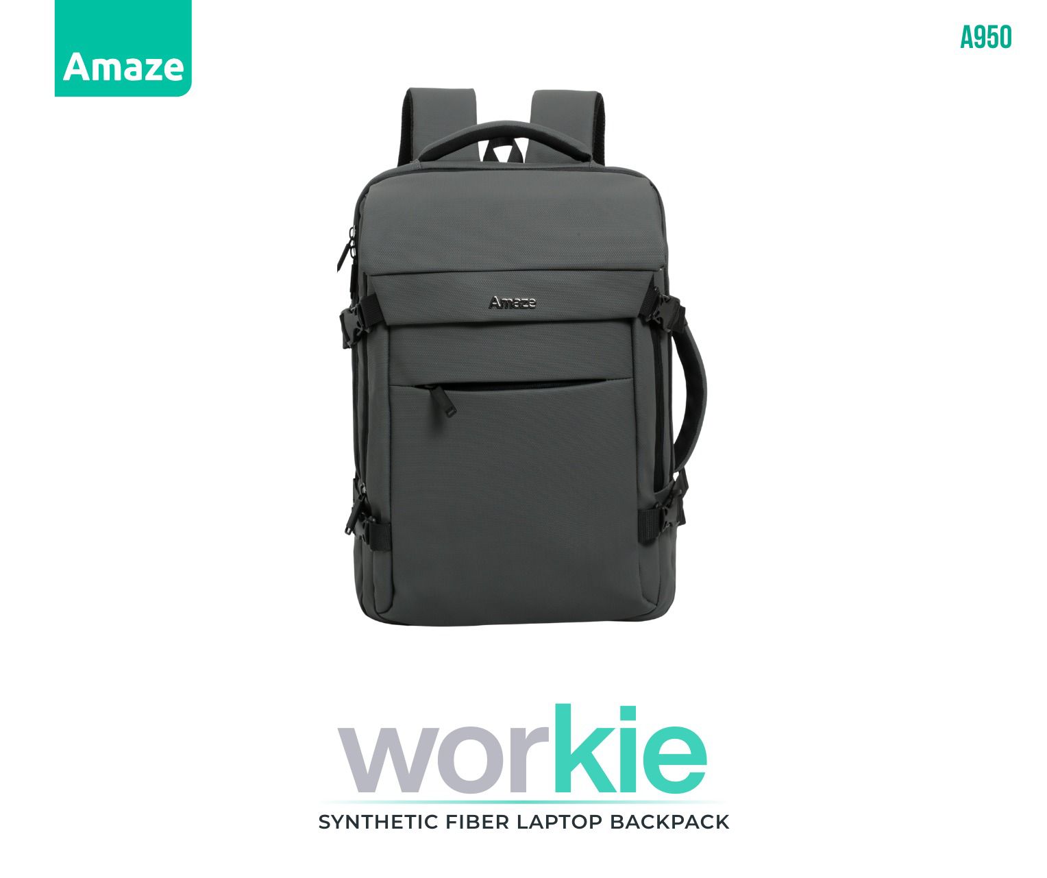 Amaze Premium Workie Synthetic Fibre Backpack | A950