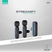 Streamify Active Noise Cancellation Wireless Microphone | A680