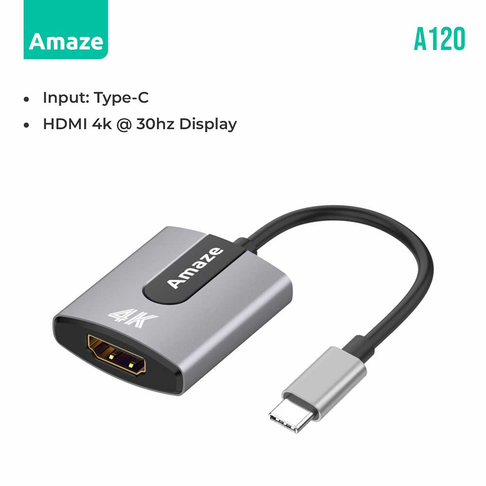 AMAZE TYPE C TO HDMI 4K ADAPTER | A120