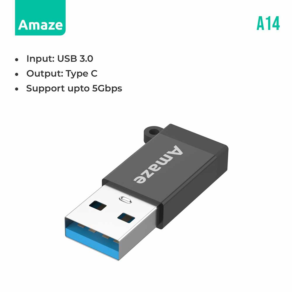 AMAZE USB 3.0 TO TYPE C FEMALE ADAPTER | A14