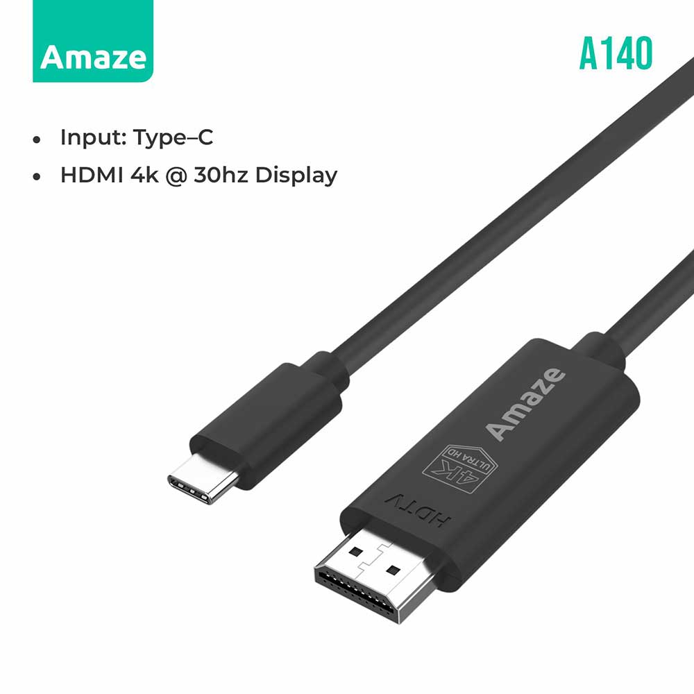 AMAZE TYPE C TO HDMI 4K CABLE 1.8m | A140