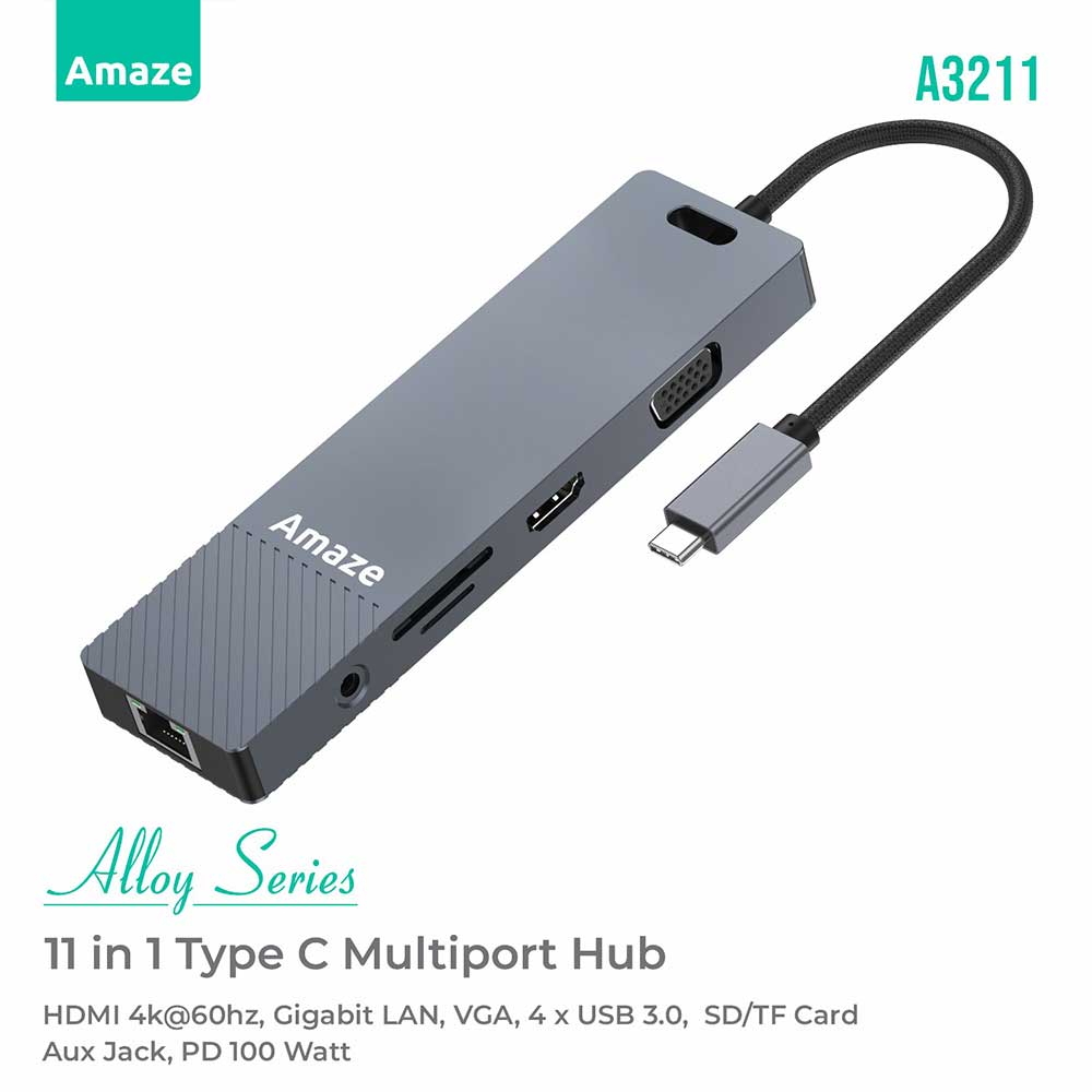 Amaze Alloy Series 11-in-1 Multiport Hub | A3211