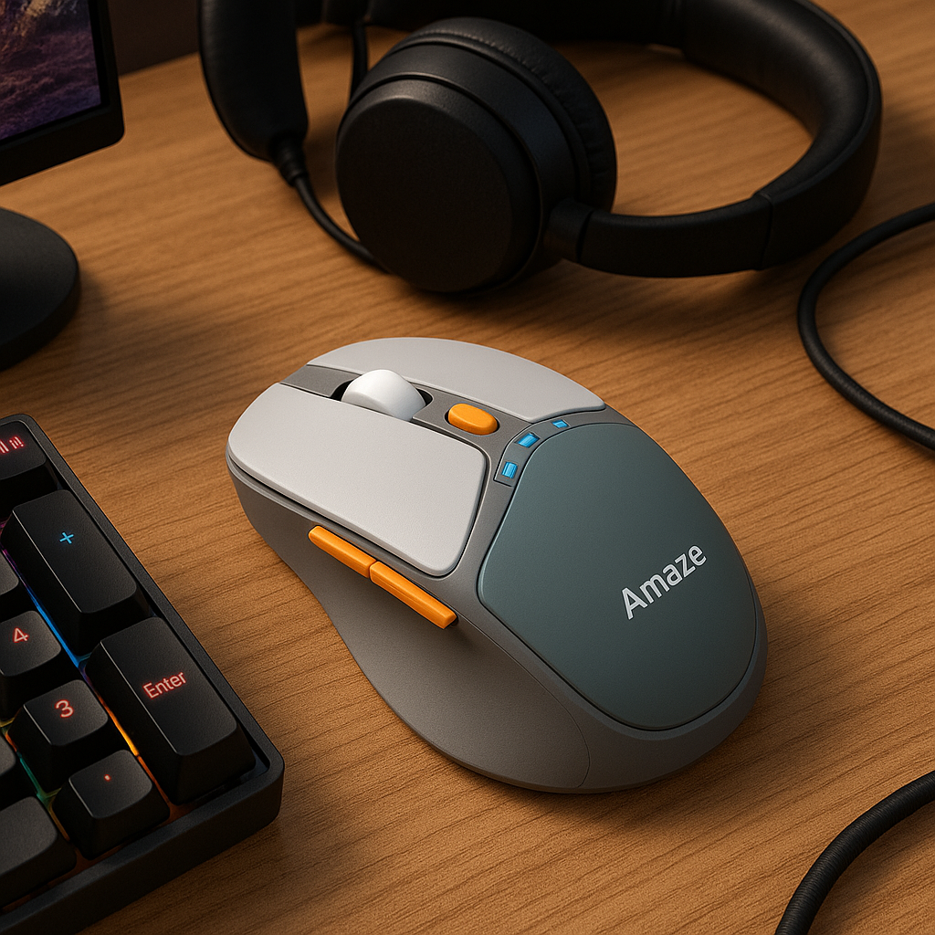 Probus Triple Connection Rechargeable Wireless Mouse   | A725