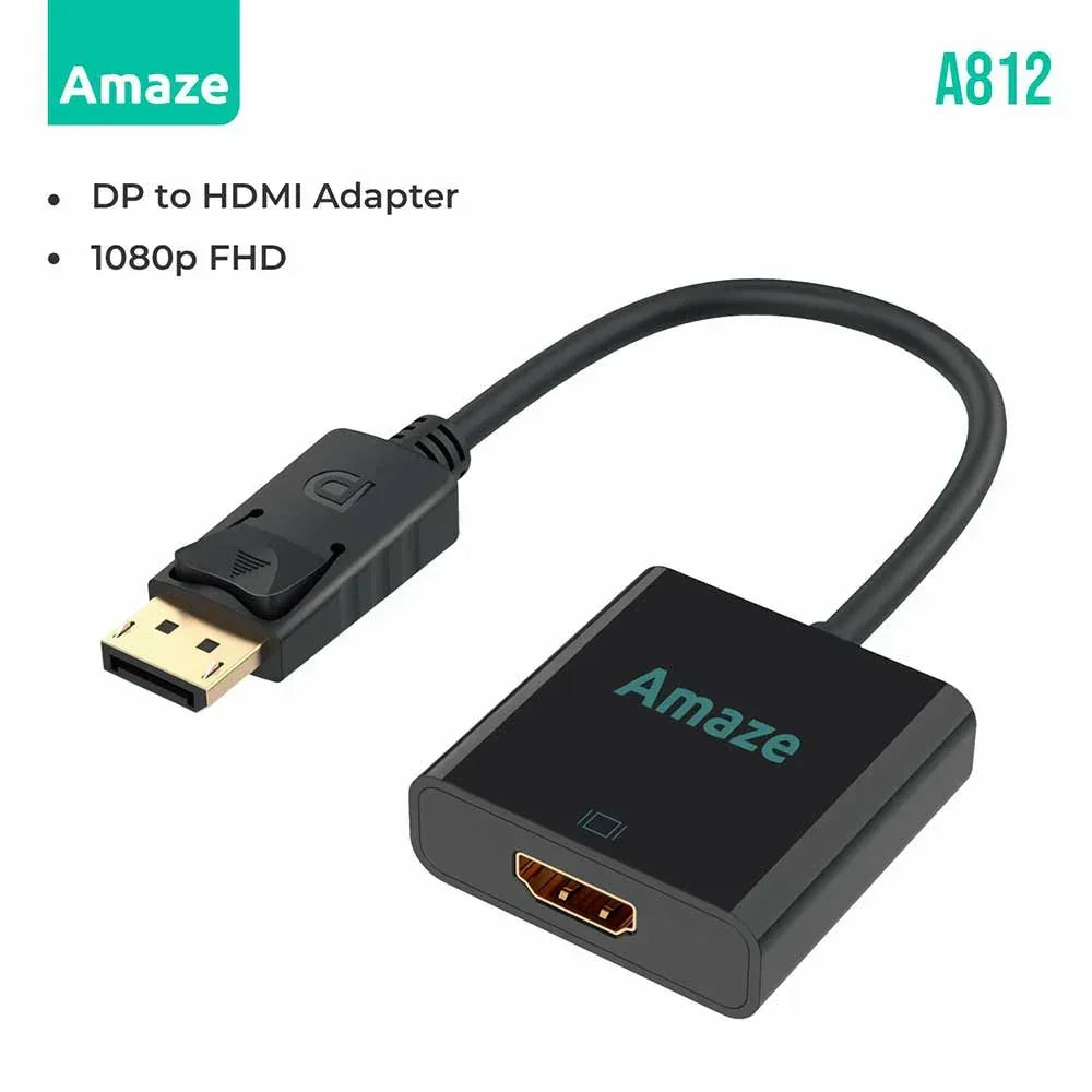 AMAZE DP to HDMI Adapter A812 – High-Quality Display Connectivity