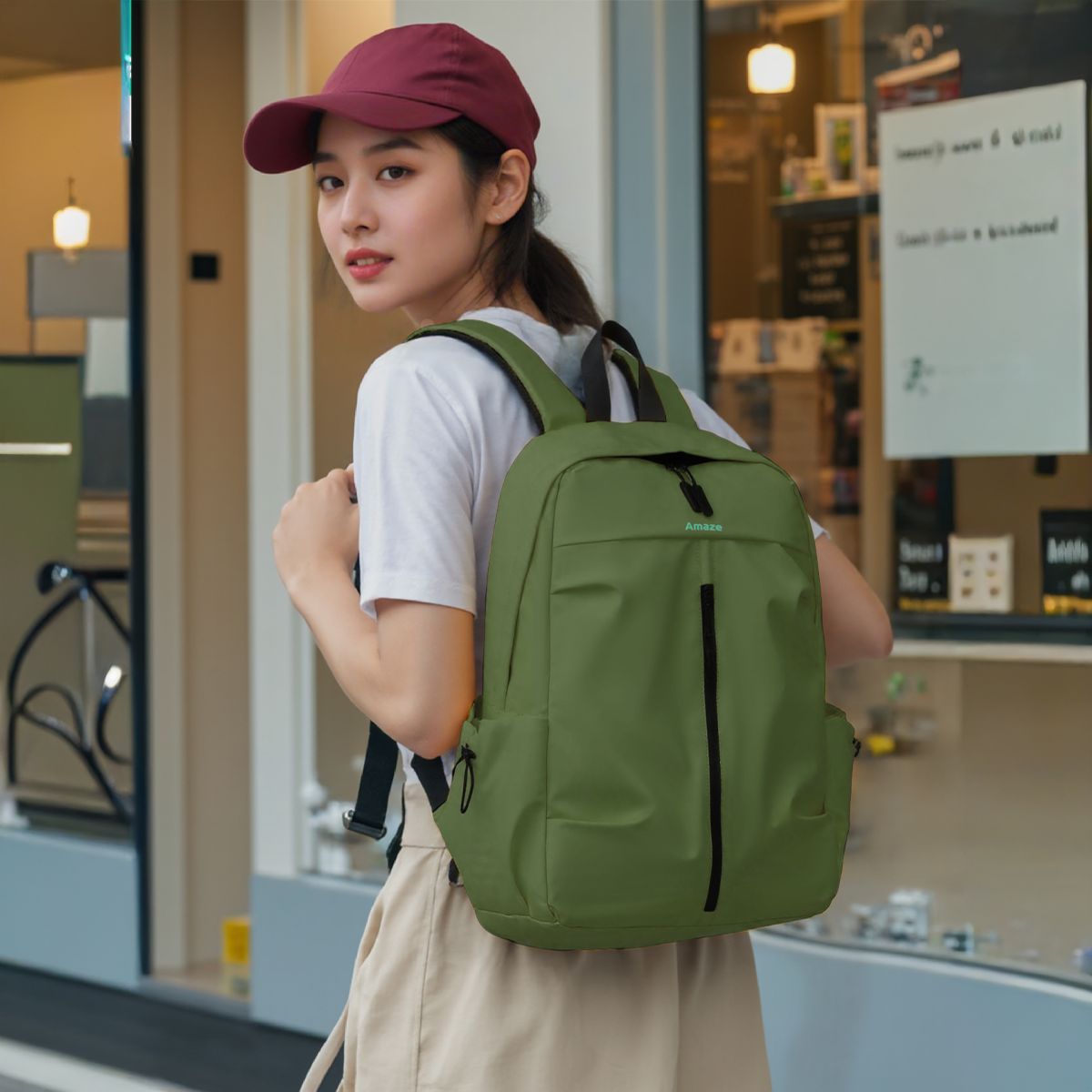 Workie Synthetic Fiber Laptop Backpack | A940