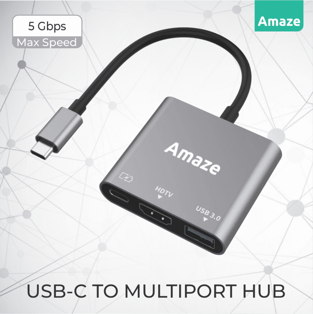 AMAZE 3-in-1 Type C Hub Adapter A313