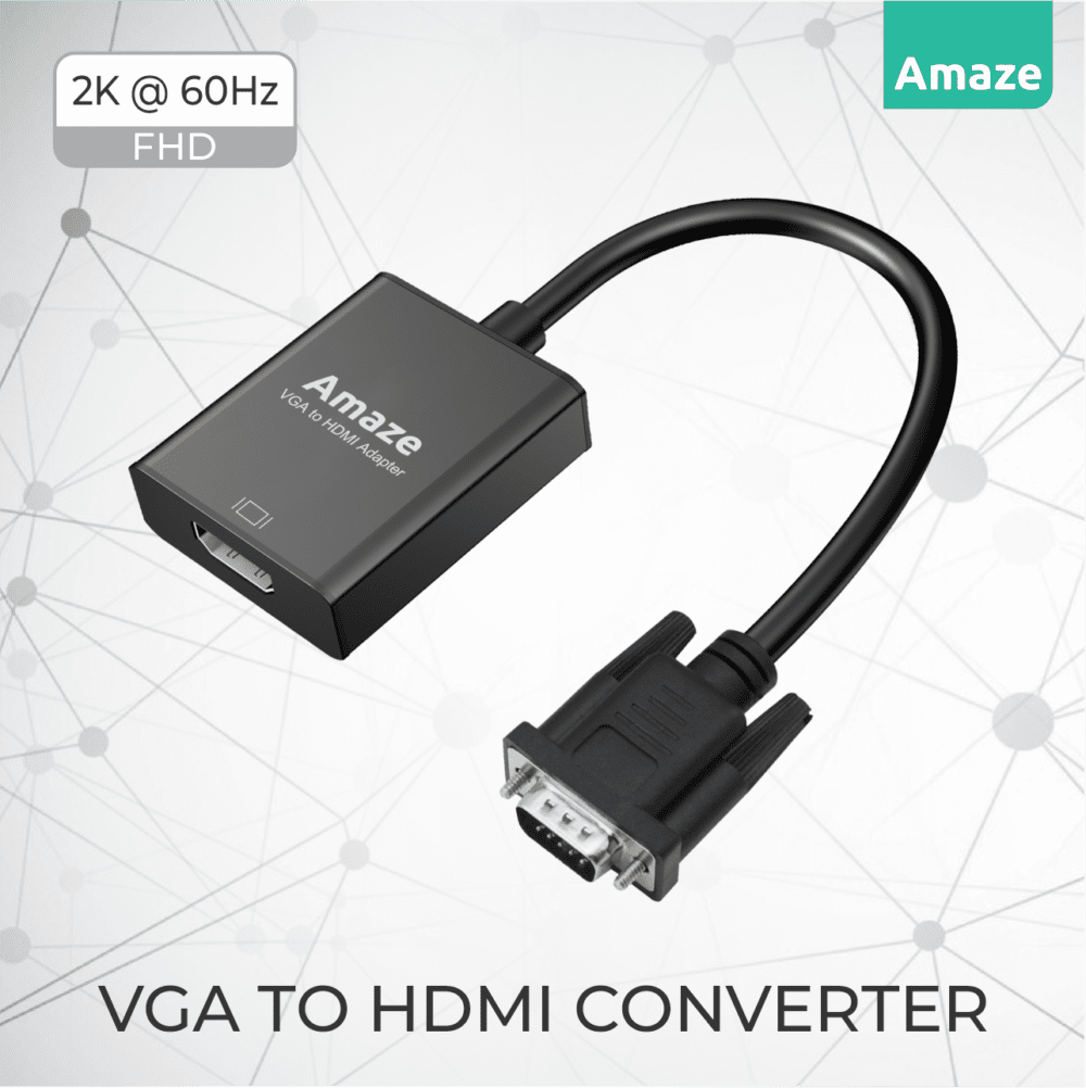 AMAZE VGA TO HDMI ADAPTER WITH AUDIO A832